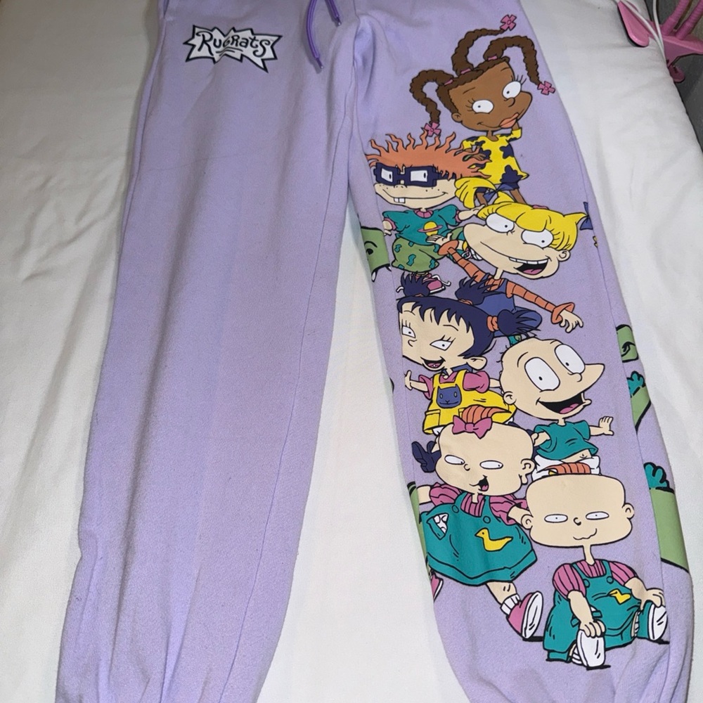 Rugrats Lavender Cartoon Track Pants